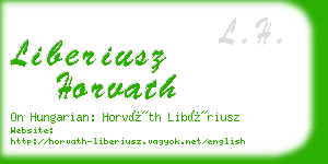 liberiusz horvath business card